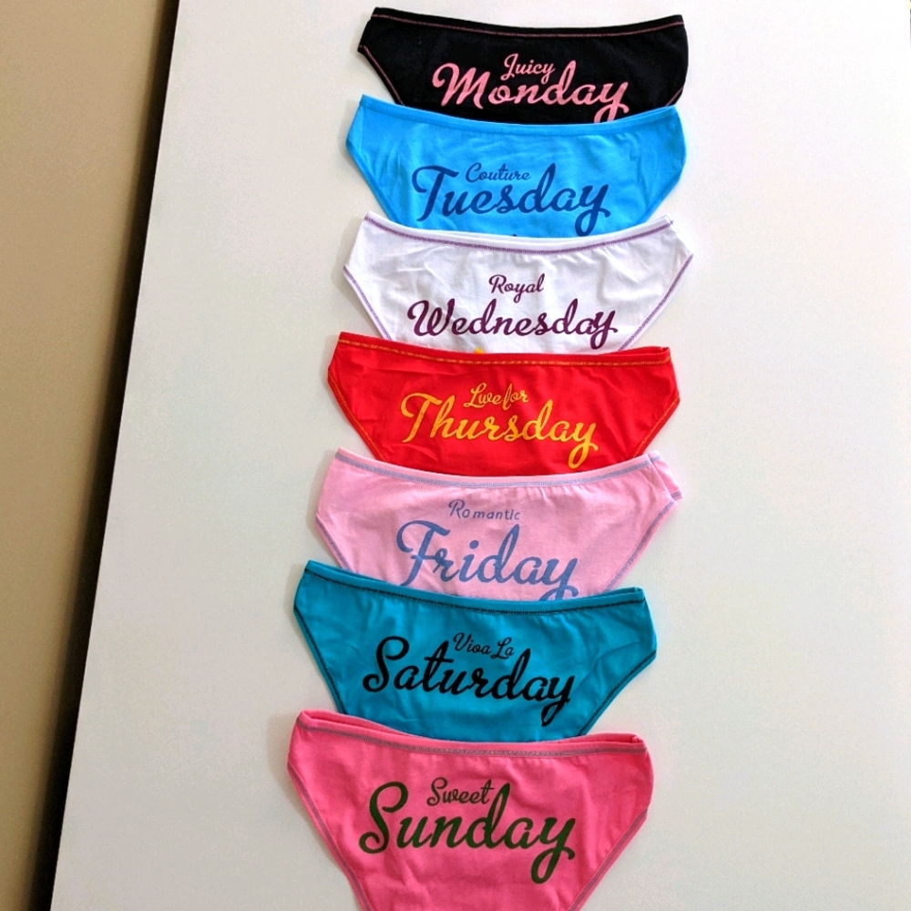 Panty set - 7 days of the week